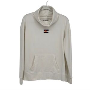Rove Steamboat Colorado Cowgirl Cowboy Cowl‎ Neck Sweatshirt White Size Medium